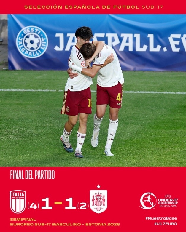 欧少赛半决赛:点球大战西班牙出局,11月世少赛首战中国U17 欧少赛半决赛:点球大战西班牙出局,11月世少赛首战中国U17