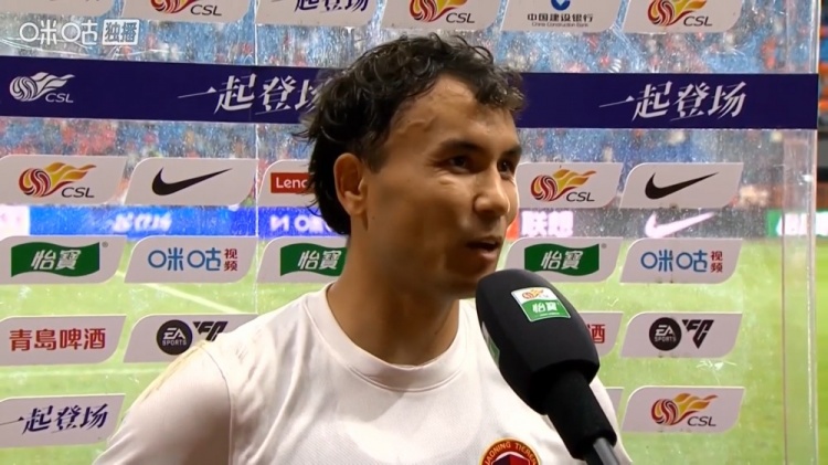 迪力穆拉提谈0-5玉昆：高原还是有优势 重回云南挺开心的